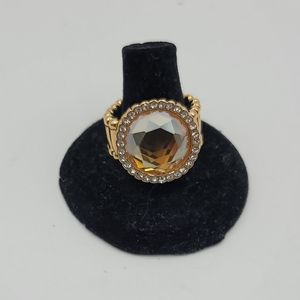 Paparazzi Crown culture  gold Rhinestone ring